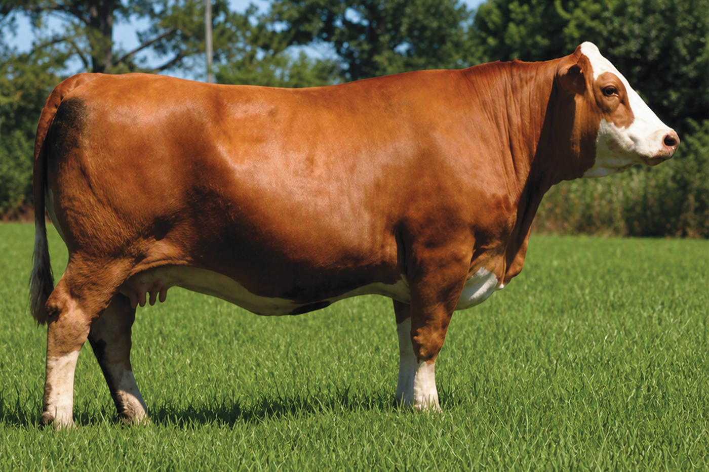 Willow Oaks Cosima — registered Fleckvieh Simmental female at Log Land Farms
